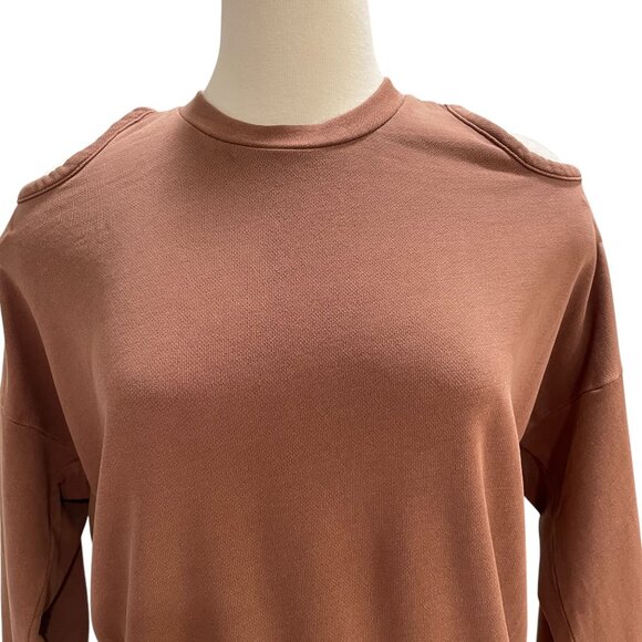 Lanston Women’s Open Back Sweatshirt Brown Size Small – Made in USA Tencel Blend - Picture 8 of 8